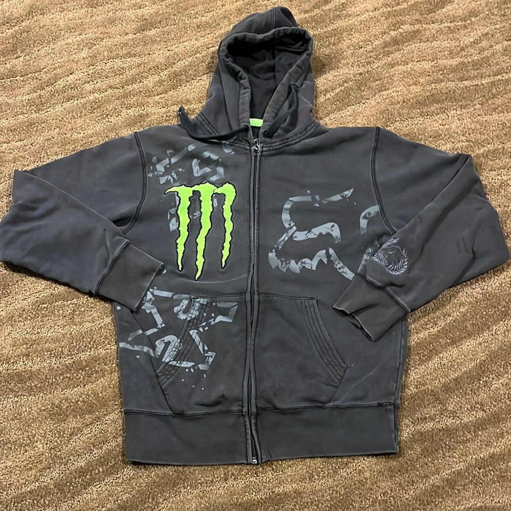 Monster energy x Fox zip up
